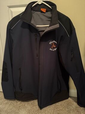 Men's Navy Lightweight Softshell Jacket with Isle of Man Embroidered Logo